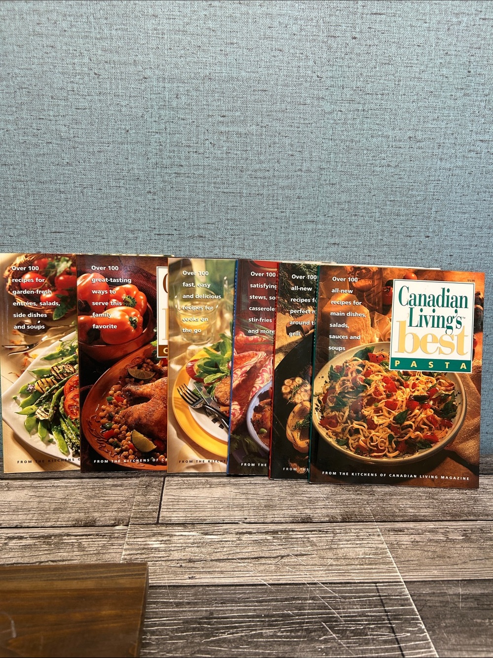 Lot of 6 Canadian Living Cookbooks – Easy, Chicken, Pasta & More